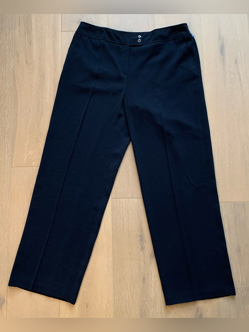 Women's Straight Leg European Dress Pants - Size 16 Navy Trousers